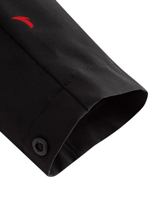 安踏保暖防泼水梭织厚外套 女装冬季新款通勤夹克运动上衣162547603 基础黑-3 商品图7