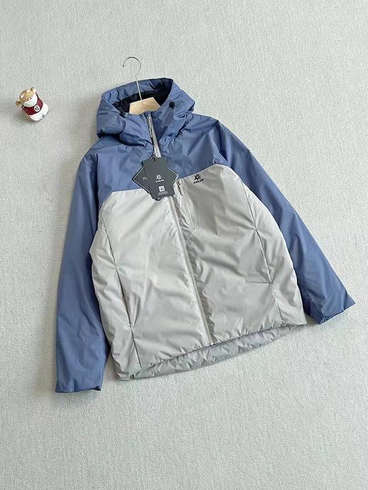 D110938拼色款男女同款下摆处抽绳设计保暖防寒棉服 商品图3