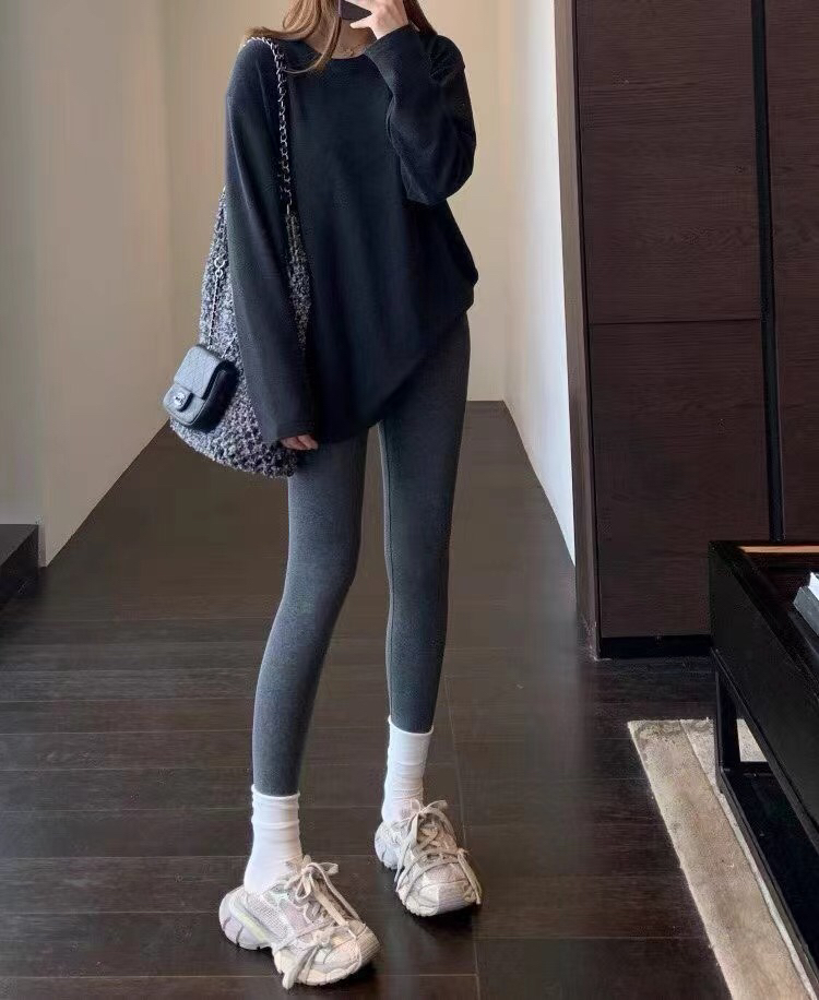 SUNJ9909安第斯羊绒打底裤