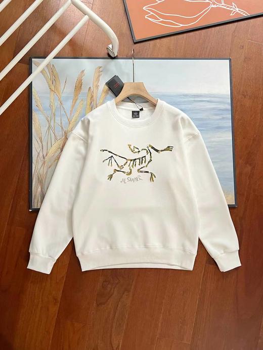 D110933联名款冬季新款男子针织加绒套头衫圆领卫衣 商品图9