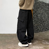 徐太浪【立体裁剪 拼接口袋】纯棉工装裤男秋冬季宽松直筒休闲裤 商品缩略图3