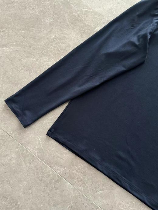 D110913户外休闲衣男士速干运动微拉绒半高领长袖T恤 商品图8