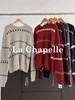 专柜实拍【自留款！兔毛+绵羊毛】拉夏贝尔/La Chapelle韩系圆领撞色菱格针织衫慵懒风宽松显瘦毛衣 商品缩略图3