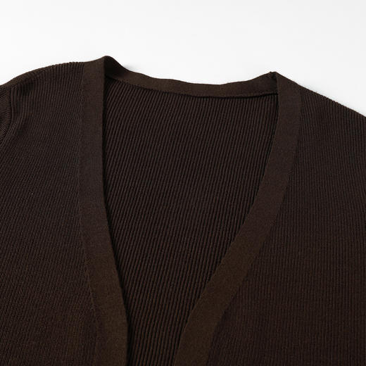 奢姿大码女装2025冬季气质V领套装胖妹妹时尚针织简约松紧两件套9854991046AB 商品图2