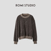 ROMI STUDIO“美式复古”羊毛混纺螺纹撞色宽松套头卫衣 RWCASU5514 商品缩略图0