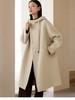 【轻奢双面尼】2513（100%澳洲超细羊毛）连帽休闲褶皱袖中长双面尼大衣-喜出 商品缩略图2