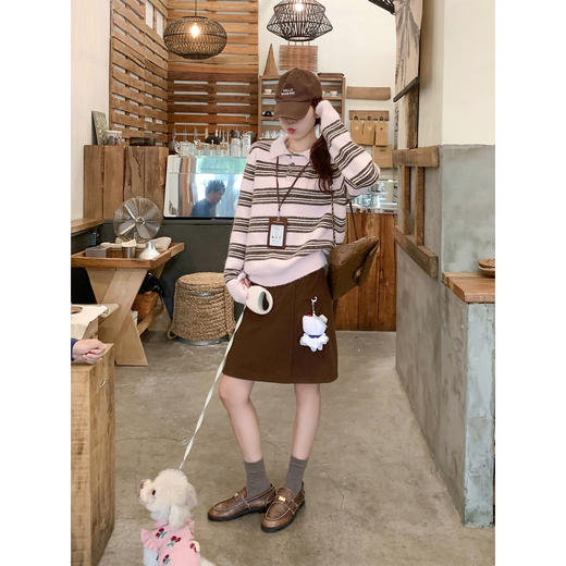 <曾小咸推荐>2.3现货秒杀 ！微信超特价！条纹POLO领针织毛衣 日常169.99 立减80 秒杀89.99！！ 商品图4