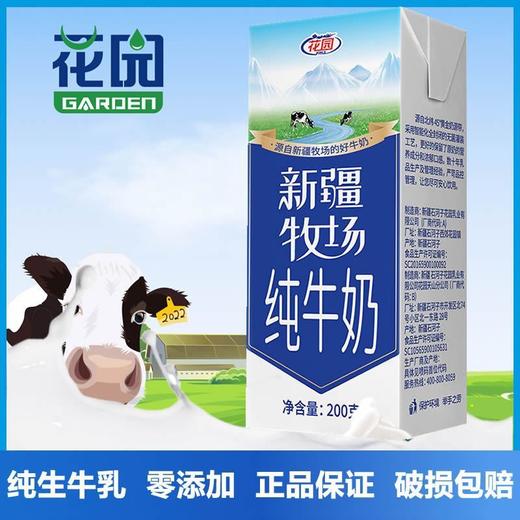 新疆军垦系列纯牛奶200g盒装/10月生产 商品图2
