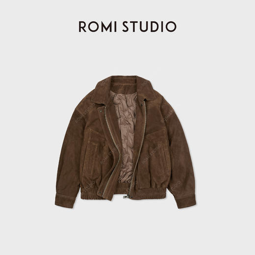 ROMI STUDIO“羊皮羽绒”90白鹅绒摩登复古廓形皮羽绒 RWCWW87004 商品图2