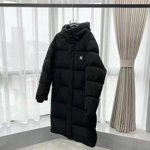D110930纽扣小标刺绣LOGO/长款加厚羽绒服男女款 商品图5