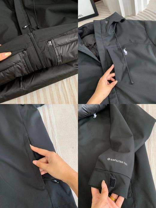 D110915全天候轻量硬壳三合一可拆卸内胆羽绒冲锋衣外套 商品图13