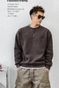 徐太浪【字母印花 帅气大码】灰色加绒卫衣男秋冬内搭打底衫上衣 商品缩略图4