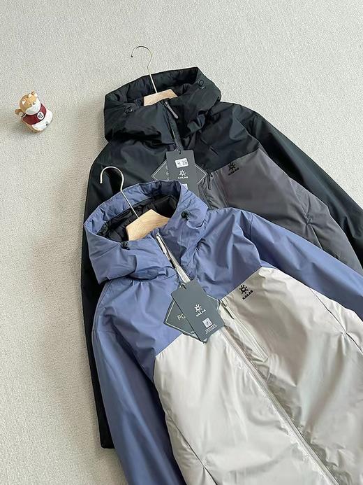 D110938拼色款男女同款下摆处抽绳设计保暖防寒棉服 商品图1