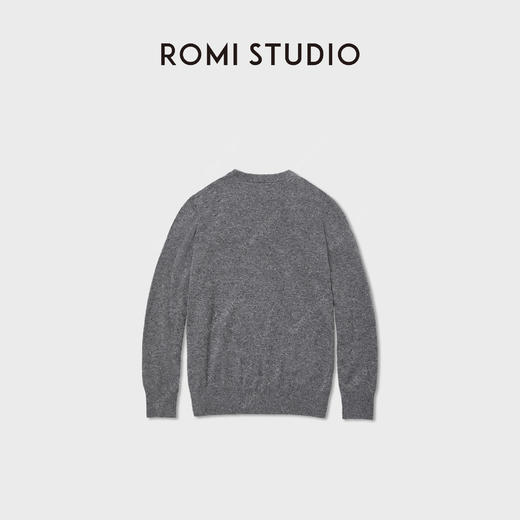 ROMI STUDIO“简约舒适”12针羊毛花纱混纺轻薄套头毛织RWCWSG5246 商品图5
