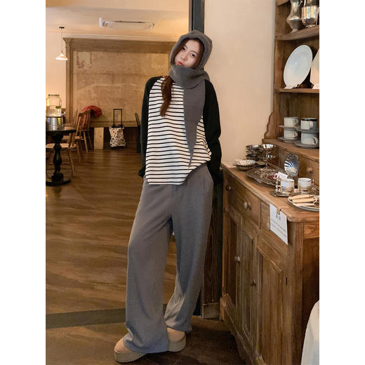 <曾小咸推荐>现货秒杀 ！微信超特价！撞色条纹插肩袖T恤 日常149.99 立减80 秒杀69.99！！ 商品图4