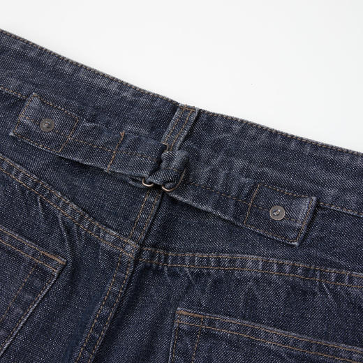 ROMI STUDIO“美式高街”高支长绒棉梭织高腰直筒牛仔裤 RWCAX86976 商品图3