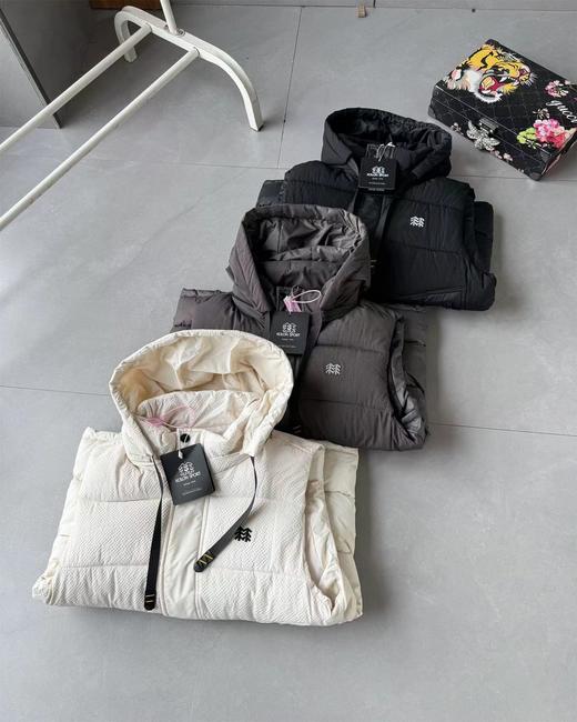 D110906连帽休闲户外男女款时尚百搭棉服无袖马甲 商品图1