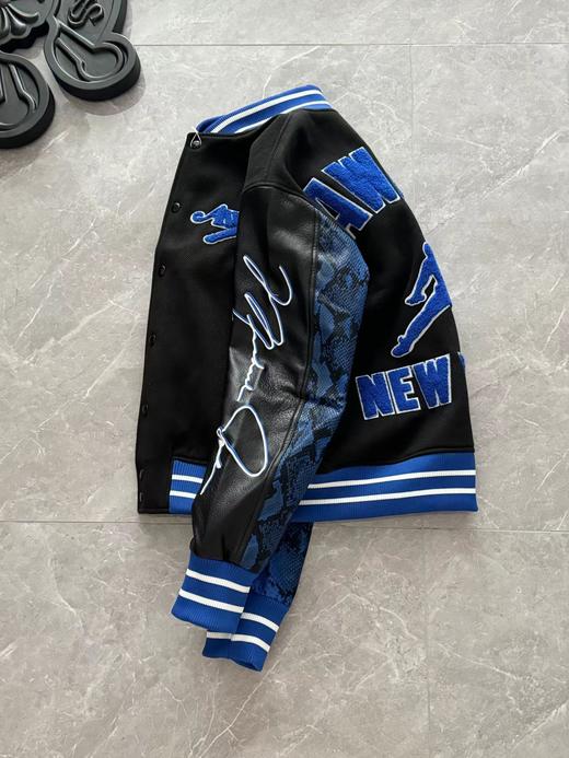 D110909秋冬新品联名款飞人棒球单夹克外套男女同款 商品图3