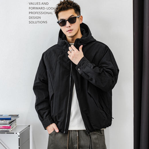 徐太浪【加厚保暖 工装风】连帽棉衣男新款冬季男装大码棉服外套 商品图1