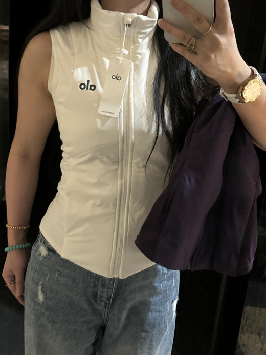 a*l*o蚂蚁腰棉服小马甲(蕾姐上身XS） 商品图4