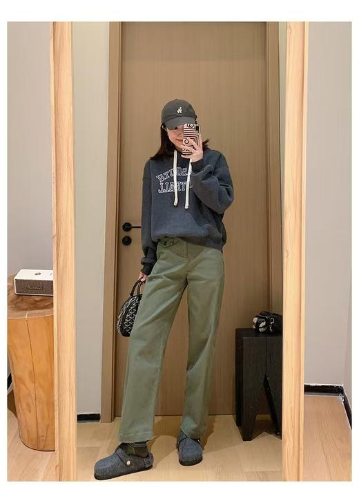 美式复古字母奥利绒数码印做旧连帽显瘦长袖卫衣 商品图2