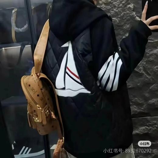 D110940秋冬新款四道杠复古连帽帆船羽绒棉服棉衣外套 商品图2
