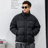 徐太浪【帅气印花 时尚辑行】黑色羽绒服男冬季男装大码防寒外套 商品缩略图1