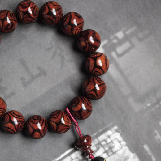 【青山特惠】1.5*15颗 海黄 对眼 手串 h3010 商品图3