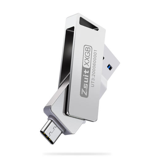 双接口手机u盘type-c旋转车载优盘 usb3.0高速金属u盘 32G电脑两用64G 商品图5