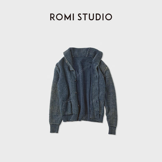 ROMI STUDIO"复古随性"植物棉洗水挺括骨感毛织外套 RWCAW65768 商品图1