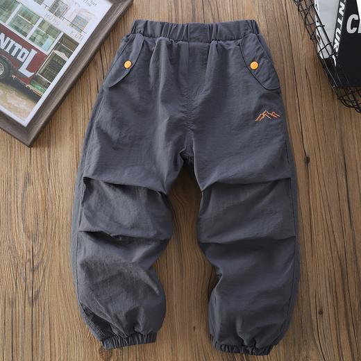 预售5日110-170质感与温暖并存 加厚帅气冲锋裤中大童保暖运动长裤 商品图2