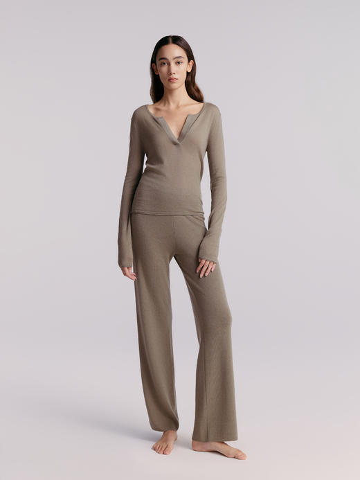 Her Senses｜时装 12HPO23K1 亨利领毛衣 [ 茶灰GY18 / 黑BK01 ] 商品图4