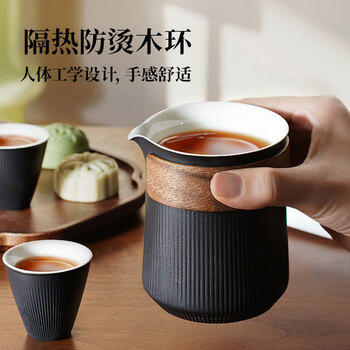 苏泊尔（SUPOR）泡茶壶便携旅行茶具套装·1壶+3杯+茶巾+便携包.6件套.玄墨   /厨具 /茶具 /茶壶 商品图4