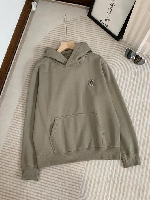 D110931秋冬连帽金属马蹄扣加绒卫衣男女同款 商品图10