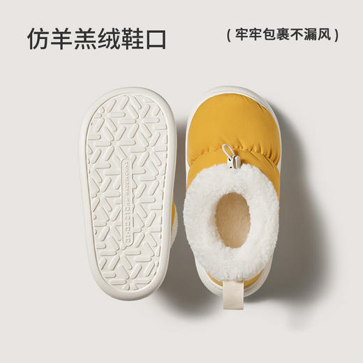 朴西暮云秋冬保暖儿童拖鞋女童居家室内防滑毛绒加厚亲子棉拖鞋 商品图2