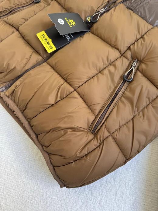 D110929男士轻量防风保暖户外运动休闲徒步立领棉衣棉服外套 商品图3