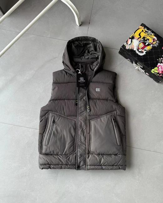 D110906连帽休闲户外男女款时尚百搭棉服无袖马甲 商品图10