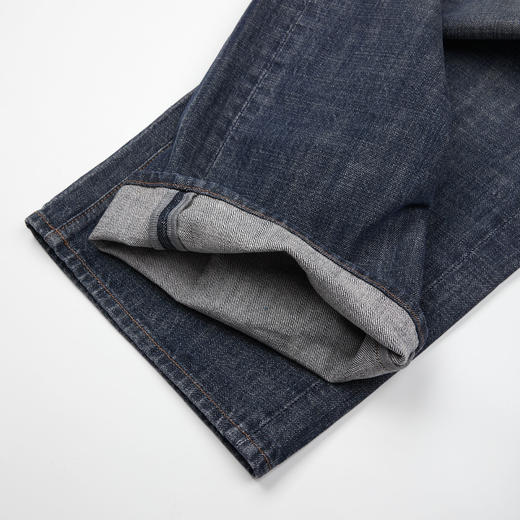 ROMI STUDIO“美式高街”高支长绒棉梭织高腰直筒牛仔裤 RWCAX86976 商品图4