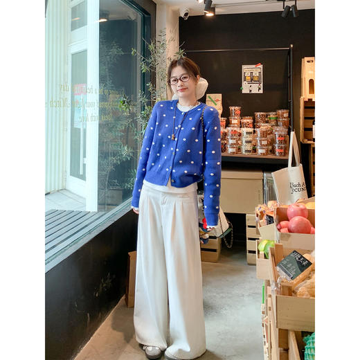 <曾小咸推荐>现货秒杀 ！微信超特价！波点针织开衫 日常189.99 立减100 秒杀89.99！！ 商品图2