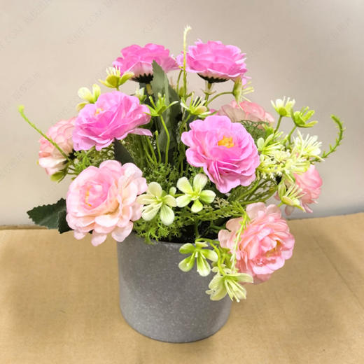 【花思源】扫墓专用仿真鲜花盆花（拼色）国际品质仿真花 商品图0