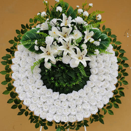 仿真鲜花1米花圈（拼色）国际品质仿真花 商品图0