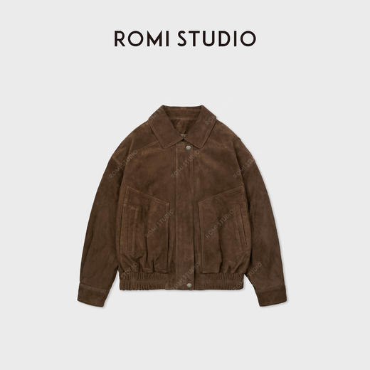 ROMI STUDIO“羊皮羽绒”90白鹅绒摩登复古廓形皮羽绒 RWCWW87004 商品图1