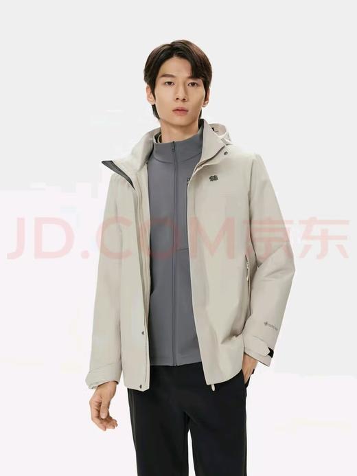 可隆三色软壳压胶极简钢标户外抗风保暖男女同款三合一冲锋衣 商品图1