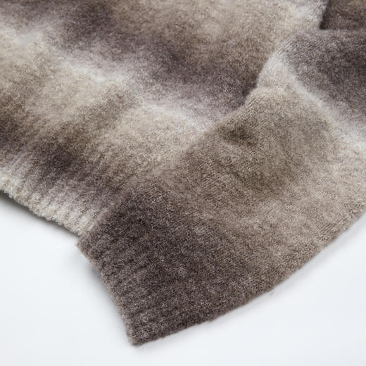 ROMI STUDIO羊毛混纺亲肤挺括渐变复古感POLO套头毛衫RWCASU6967 商品图3