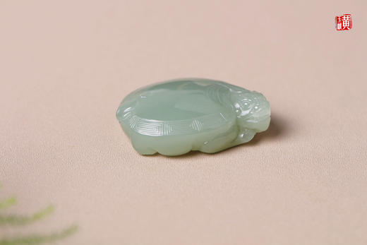 和田玉且末蓝【龙龟】吊坠 商品图3