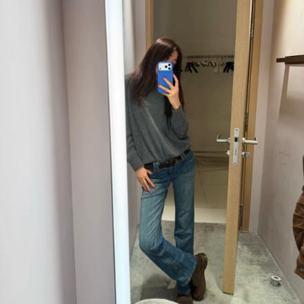 ROMI STUDIO“简约舒适”12针羊毛花纱混纺轻薄套头毛织RWCWSG5246 商品图0