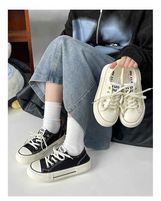 【孤品捡漏】YW女士ins潮牌厚底运动老爹鞋帆布鞋板鞋合集（LH)158143351 商品图5