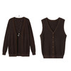 奢姿大码女装2025冬季气质V领套装胖妹妹时尚针织简约松紧两件套9854991046AB 商品缩略图1