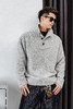 徐太浪【毛绒感 羊毛混纺】半开襟立领毛衣男秋冬保暖内搭打底衫 商品缩略图4