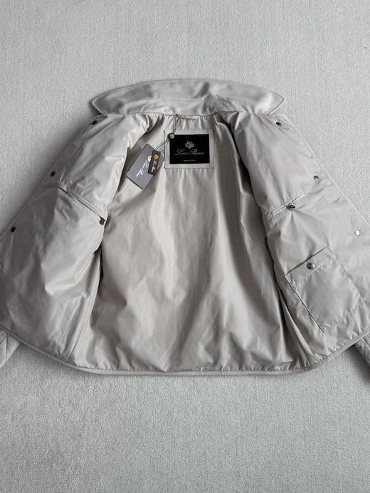 LP 羊绒领 经典菱格棉服。米色。深蓝色自己备注号码颜色 商品图10